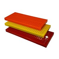 Polyurethane screen plate rubberperforated