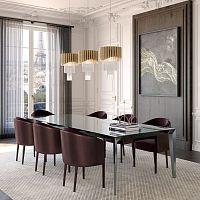Contemporary chair Collinsindoorfabricleather