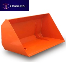 Standard bucket for skid steer loadersfor agricultural machinery