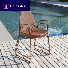 Contemporary chair SILVAoutdoorsteelsteel base