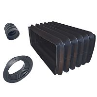 Rubber protective bellows hexagonalrectangularelbow