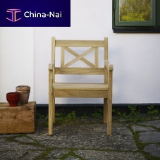 Contemporary garden chair SKAGENwalnuthomewith armrests