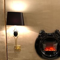 Contemporary wall light Gattopardoindoorgold-plated brasssilk