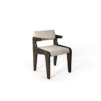 Contemporary chair LAILAindoorfabricwooden base