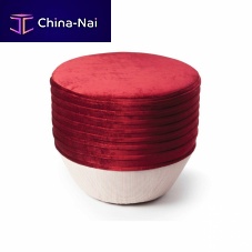 Contemporary pouf NAZARfabricround