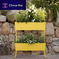 Aluminum planter GREENrectangularverticalcontemporary