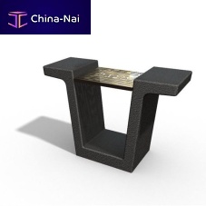 Charcoal barbecue 7605for public spacefree-standingconcrete
