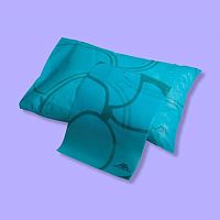 Aircraft cabin headrest cover