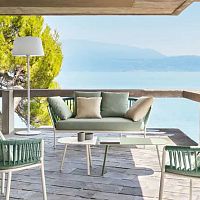 Contemporary sofa RIAoutdoorfabricgray