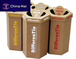 Cardboard waste bin
