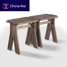 Contemporary stool MULTIBANQUETAoaksolid woodwalnut