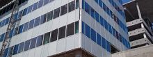 Metal solar shading CASABLANCA MARINA for facademotorized rotating