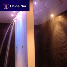 Walk-in shower concreterectangularfor wellness center