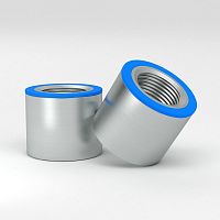 Cylindrical nut 3A SNW seriesstainless steelthreadedhygienic