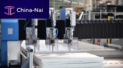 Water-jet cutting head textile