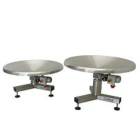 Motor-driven rotary table horizontalfor packaging linesfor the food industry