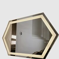 Wall-mounted bathroom mirror MR-TP001 contemporaryhexagonalaluminum