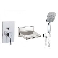 Wall-mounted shower set 3contemporarywith hand shower