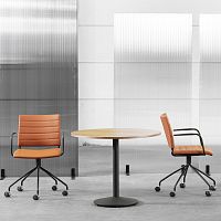 Contemporary chair SPIRAindoorfabricleather