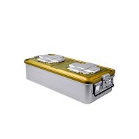 Instrument sterilization container perforatednon-perforatedaluminum