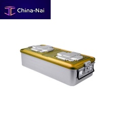 Instrument sterilization container perforatednon-perforatedaluminum