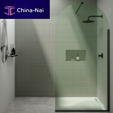 Fixed shower screen FREESTANDING cornertempered glassclear glass