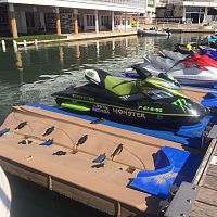 Floating dock NEWFLOTAJETjet-ski drive-onfor marinaspolyethylene