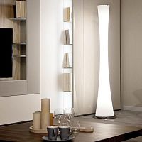 Contemporary light column CLESSIDRAblown glassLEDindoor