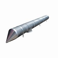 Corrugated air duct metalfor ventilation
