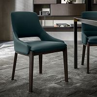 Contemporary chair DEVONindoorfabricleather