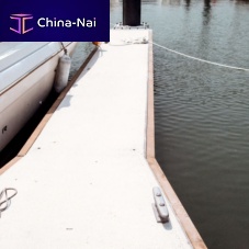 Concrete dock finger galvanised steel