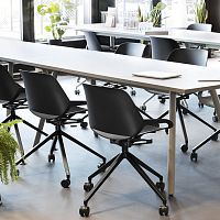 Contemporary chair Aeris Numoindoorfiberglassaluminum base