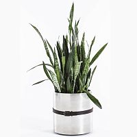 Steel planter stainless steelroundcontemporary
