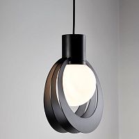 Pendant lamp LUNAR metalopalescent glasscontemporary