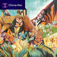 Contemporary wallpaper ELISIAN PARADISEvinylnature patternpanoramic