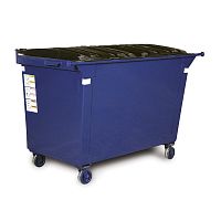 Steel dumpster polyethylene