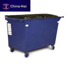 Steel dumpster polyethylene