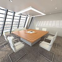 Contemporary boardroom table INFINITYwoodenwooden baserectangular