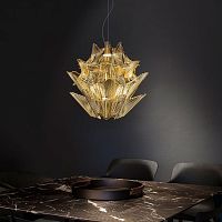 Contemporary chandelier MOIRmetalcommercialsculptural