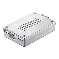 Dental instrument sterilization container 2607-040aluminumperforated