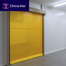 Roll-up industrial door PVCautomaticfor hangar