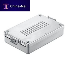 Dental instrument sterilization container 2607-040aluminumperforated