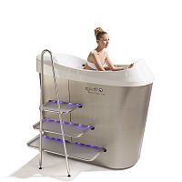 Hydromassage bathtub with exercise bike Aquafit Easywith showerwith chromotherapy lamps