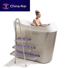 Hydromassage bathtub with exercise bike Aquafit Easywith showerwith chromotherapy lamps