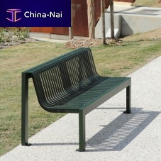 Contemporary public bench SYNERGIEsteelwith backrestwithout armrests