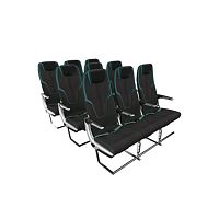 Aircraft cabin seat Vector Lighteconomy classwith armrestswith table