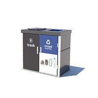 Modular trash bin RC seriessteelrear loadingfor household waste