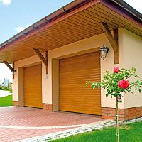 Roll-up garage door aluminumpolyurethane foamautomatic