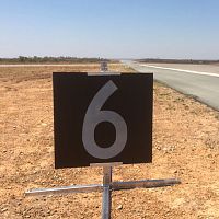 Information sign staticfor runwayilluminated