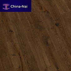 Engineered parquet floor D.01chevronagedglued